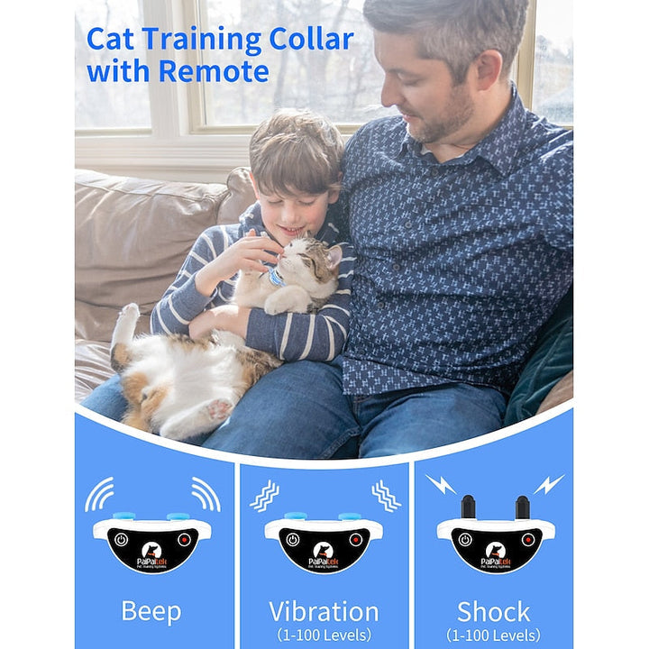 Collier de Dressage pour Chat avec Récepteur Télécommandé