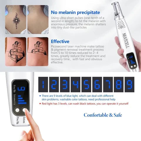 Stylo Laser pour l'Élimination des Tatouages, Moles et Taches de Rousseur