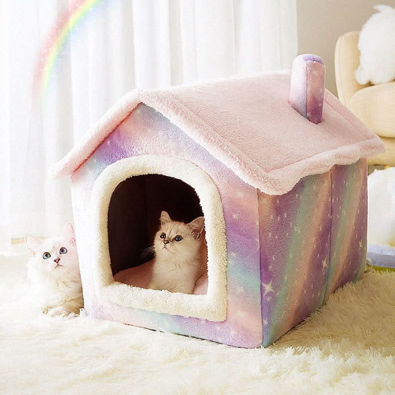 Maison Douillette pour Petits Chiens et Chats – Design Doux et Confortable