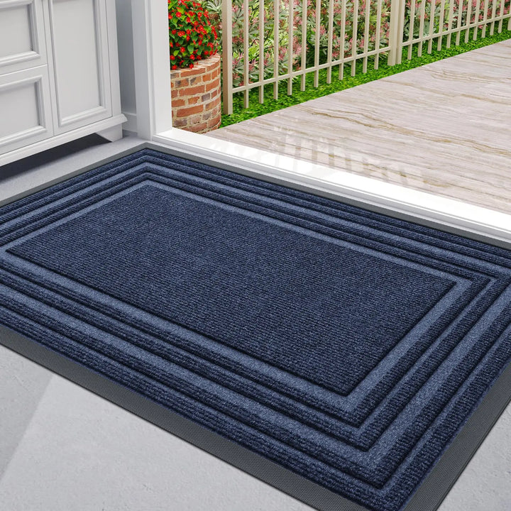 Tapis de Porte Antidérapant Bas en Caoutchouc Naturel pour Espaces Intérieurs et Extérieurs