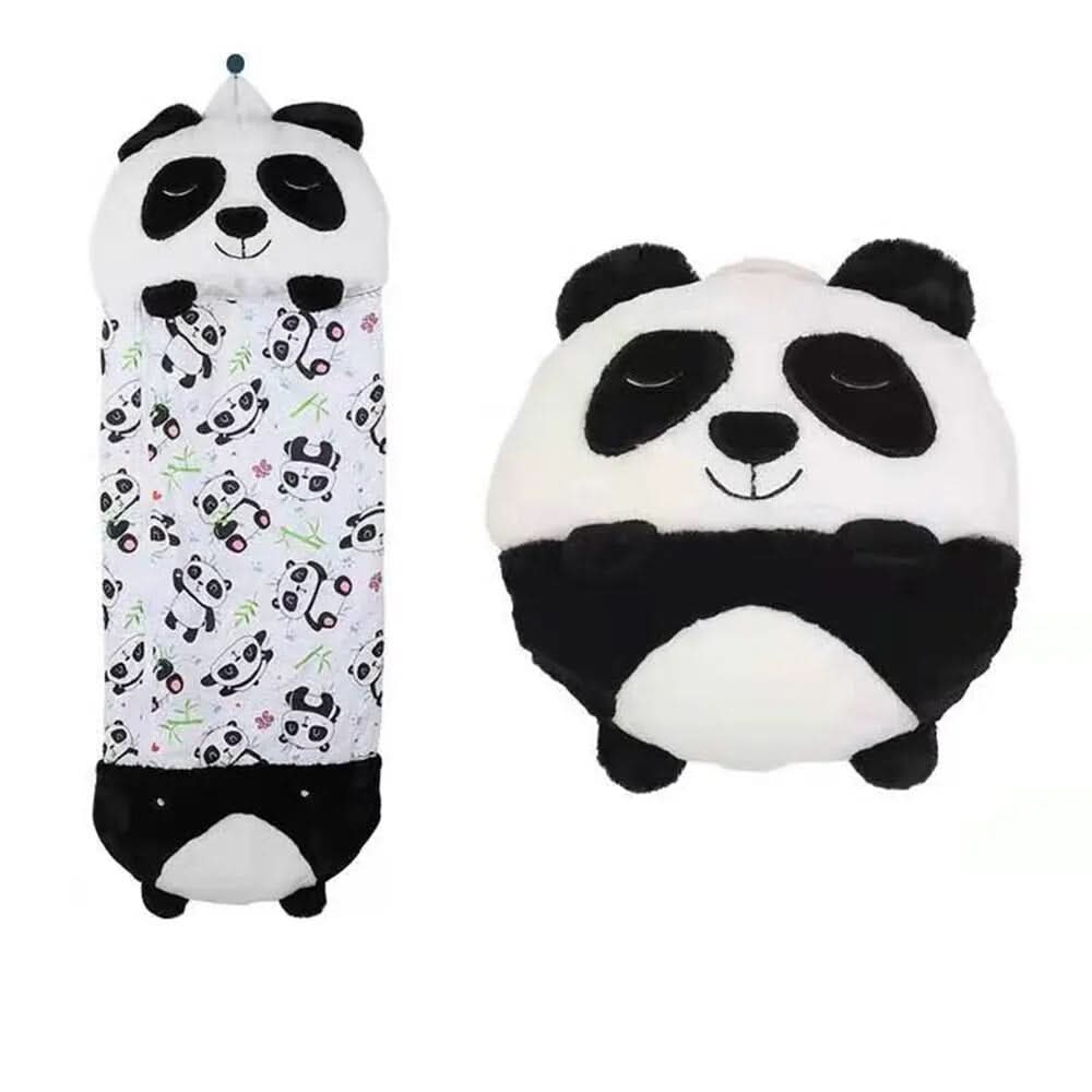 Sac de couchage en peluche 2-en-1 pour enfants