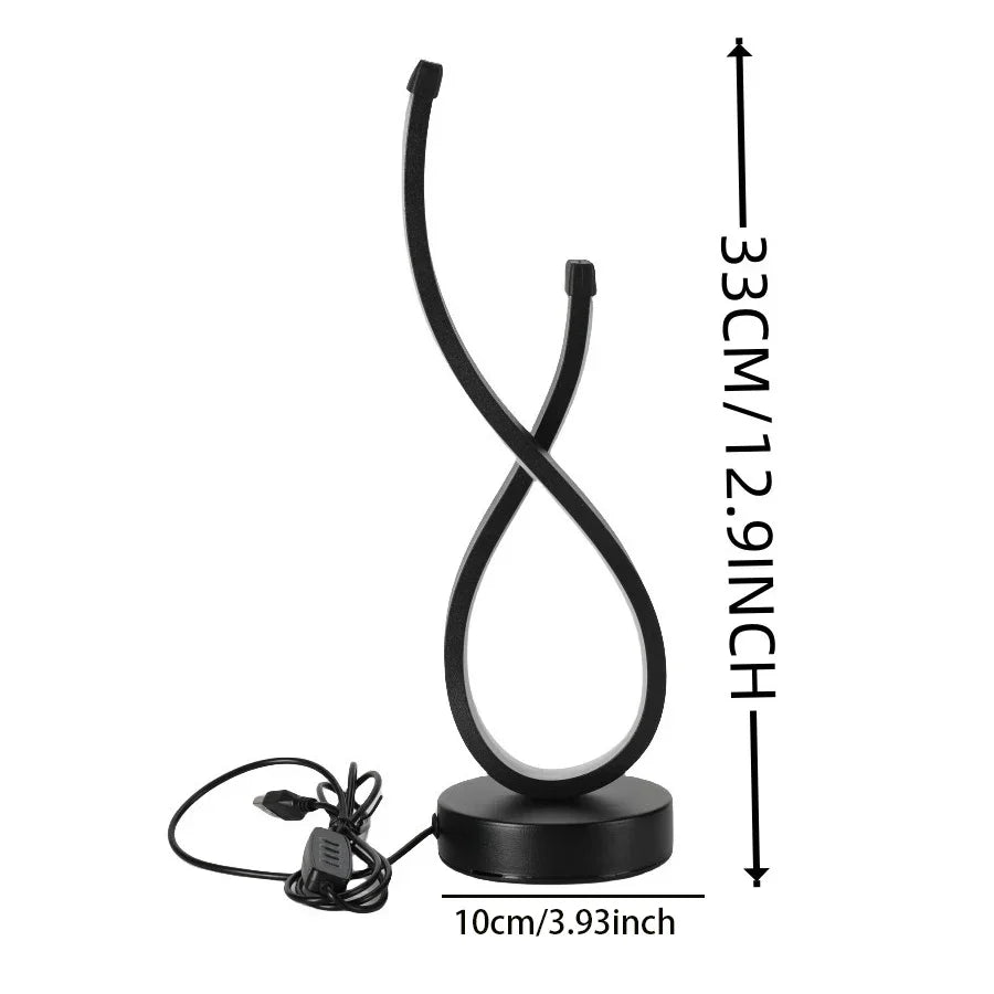 Lampe de Table LED | Dimmable | 3 Couleurs de Lumière | Design Moderne