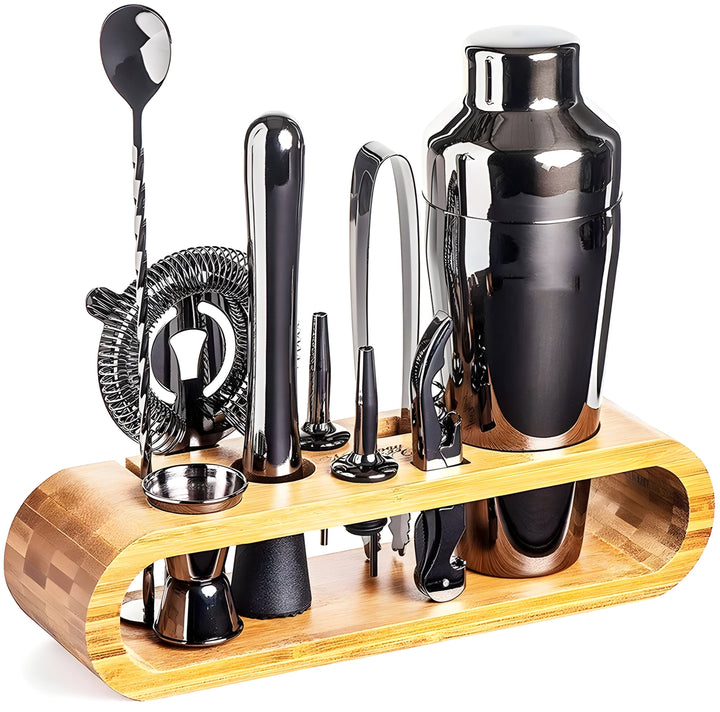Ensemble de Shaker à Cocktail en Acier Inoxydable Premium de 10 Pièces – Parfait pour les Boissons Mélangées et les Fêtes