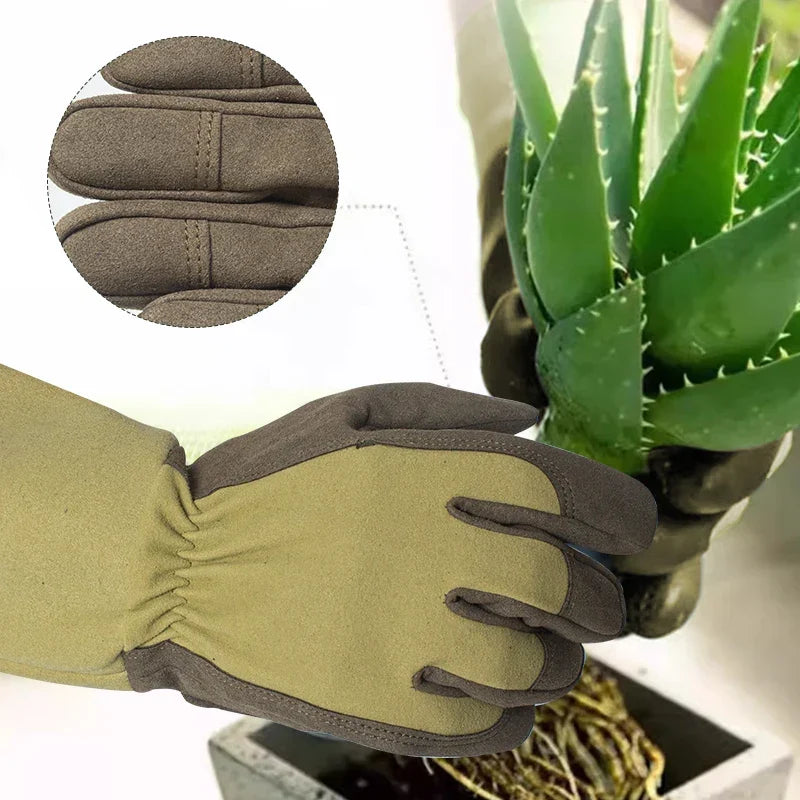 Gants de jardinage longs, résistants aux épines et respirants pour femmes | 1 paire