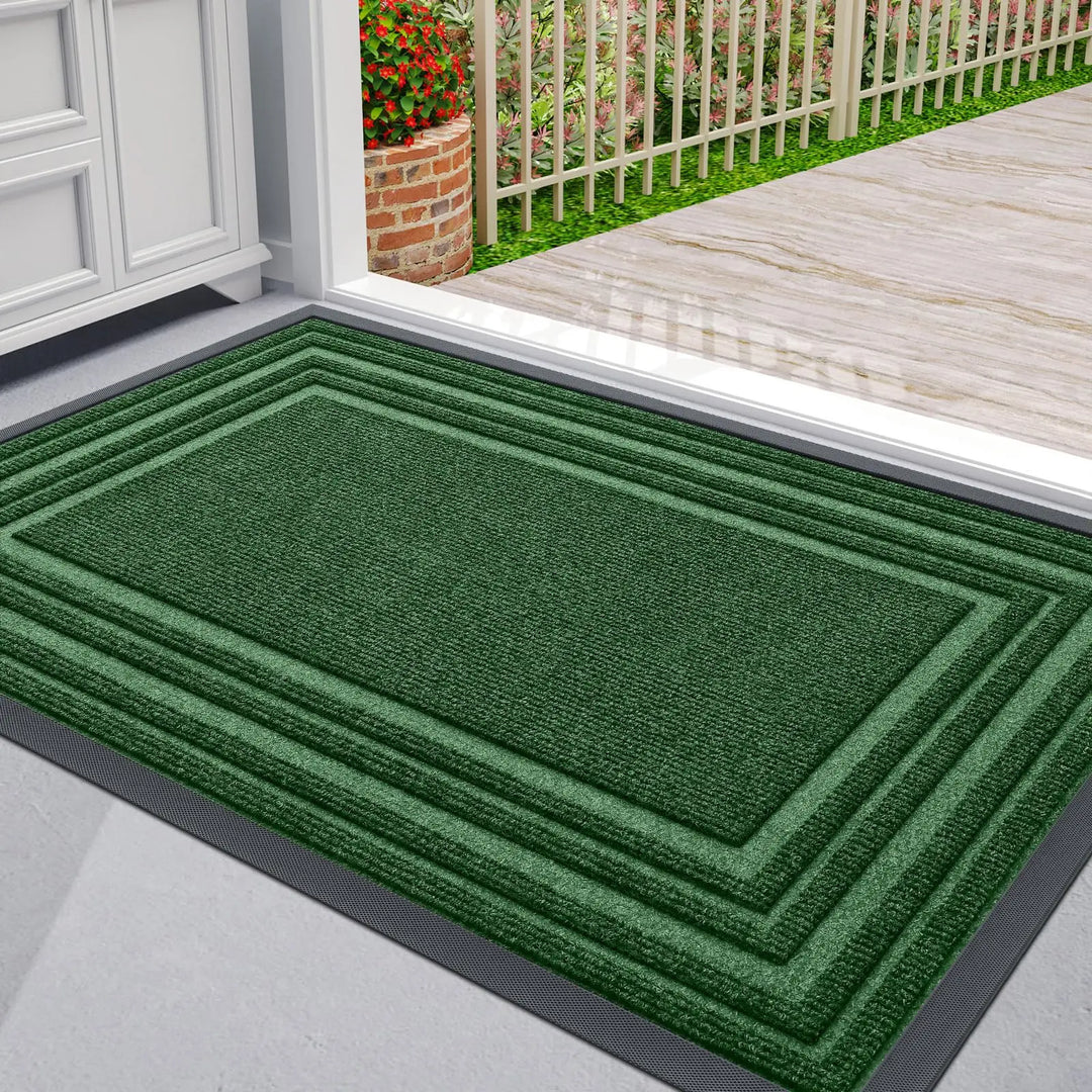 Tapis de Porte Antidérapant Bas en Caoutchouc Naturel pour Espaces Intérieurs et Extérieurs