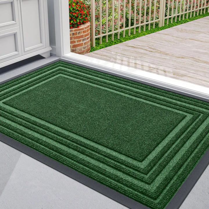 Tapis de Porte Antidérapant Bas en Caoutchouc Naturel pour Espaces Intérieurs et Extérieurs