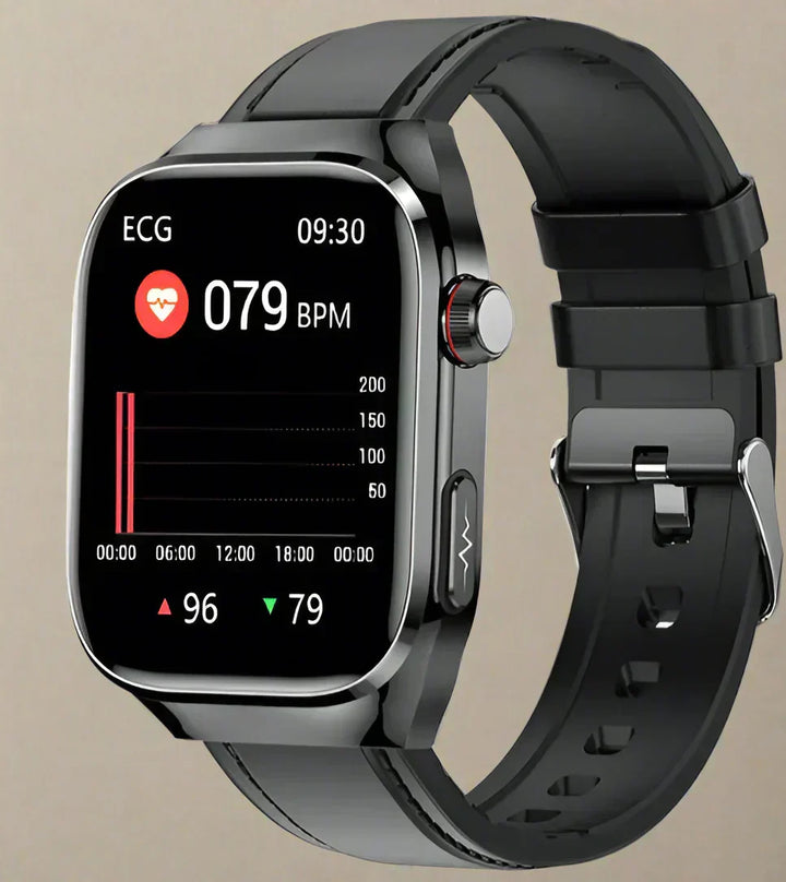 Montre connectée pour le suivi de la glycémie, ECG, mesure de l'acide urique, connectivité Bluetooth