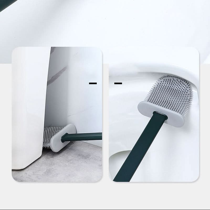 Brosse de Toilette en Silicone Flexible
