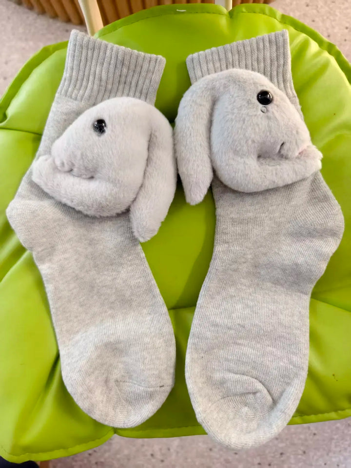Chaussettes de Maison Confortables avec Design Animal 3D Adorable et Semelle Antidérapante Sûre