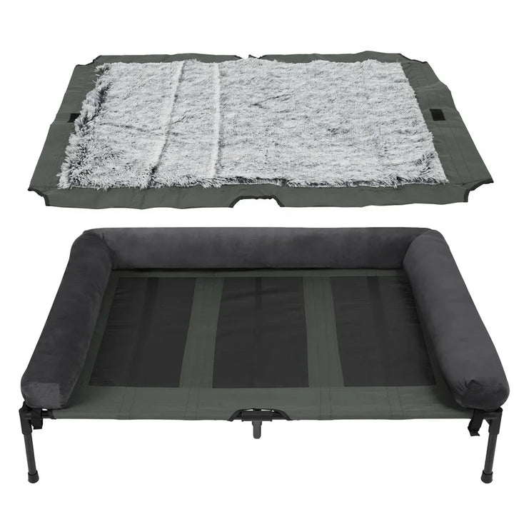 Lit surélevé pour chien pour jardin et usage extérieur