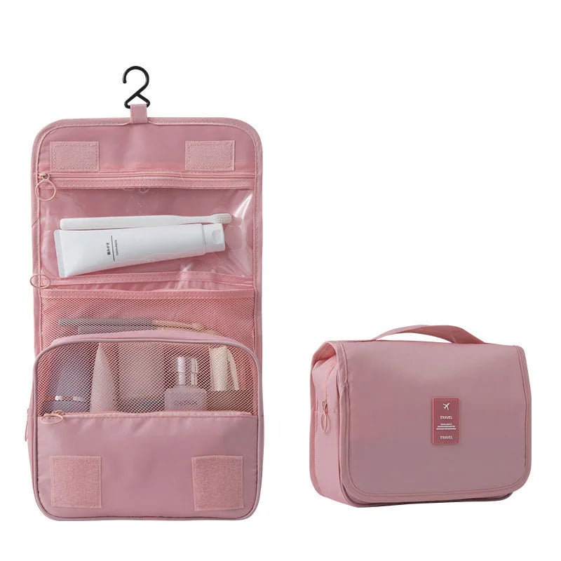 Trousse de Toilette de Voyage Compacte | 6 Compartiments & Poche pour Humidité | Polyesters Polyvalent & Résistant à l'Eau
