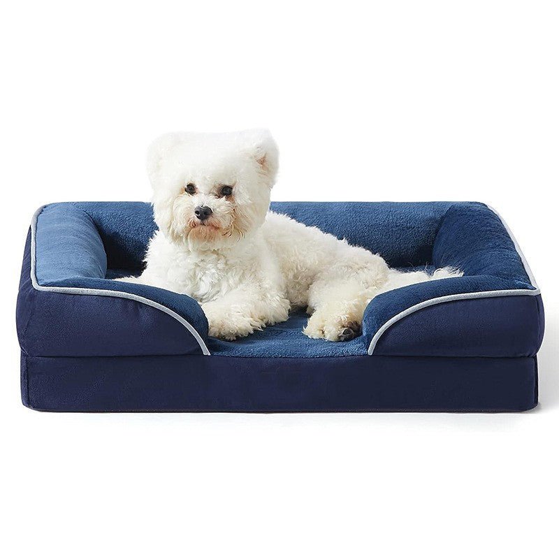 Lit Orthopédique pour Chien avec Housse en Velours Amovible