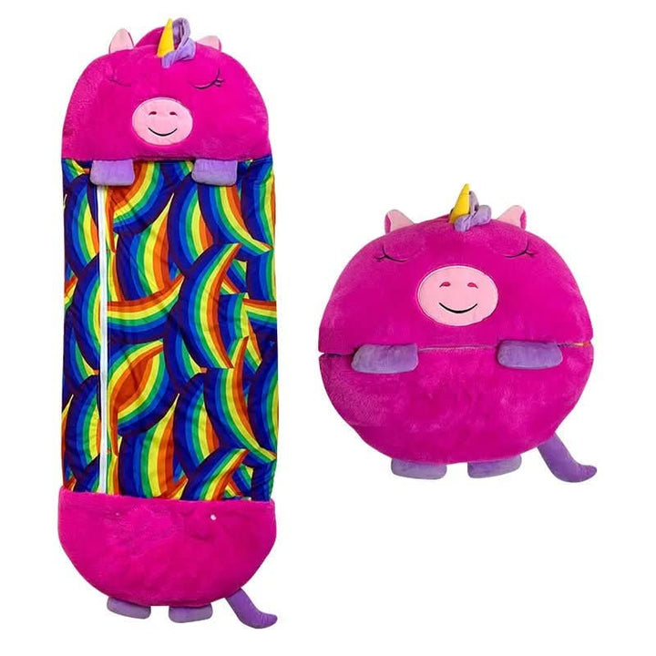 Sac de couchage en peluche 2-en-1 pour enfants