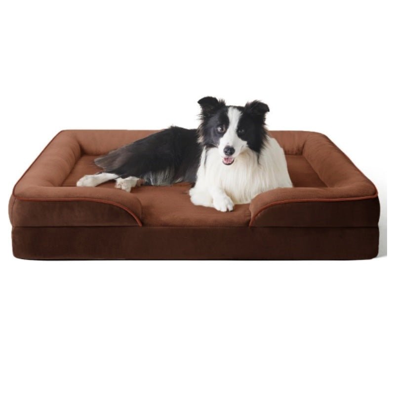 Lit Orthopédique pour Chien avec Housse en Velours Amovible