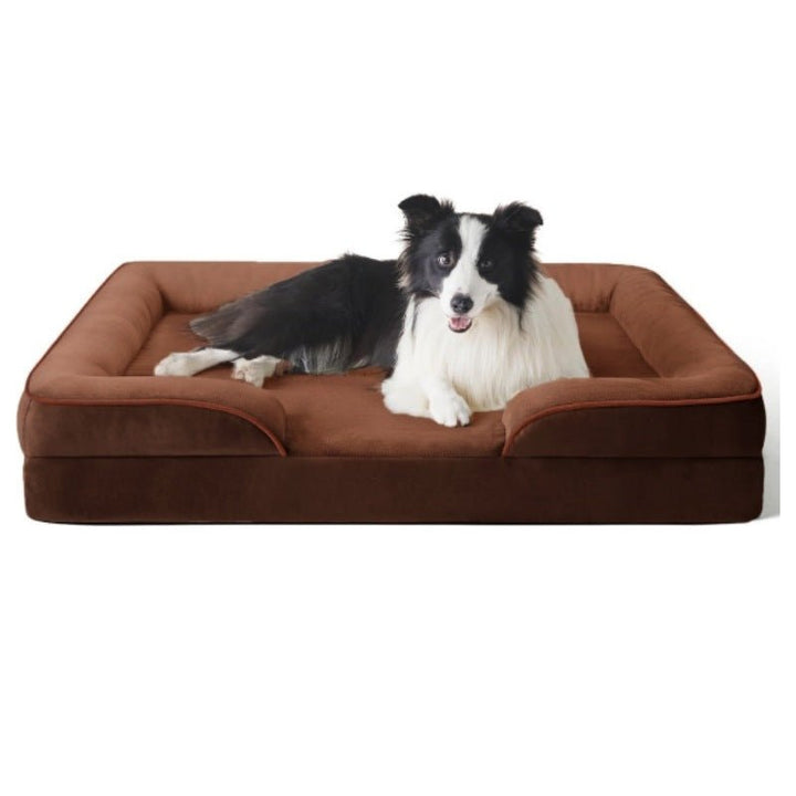 Lit Orthopédique pour Chien avec Housse en Velours Amovible