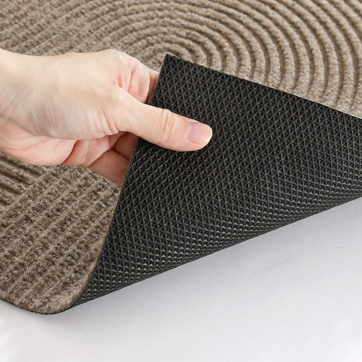 Tapis de porte 3D en polyester durable avec design antidérapant pour une utilisation intérieure et extérieure
