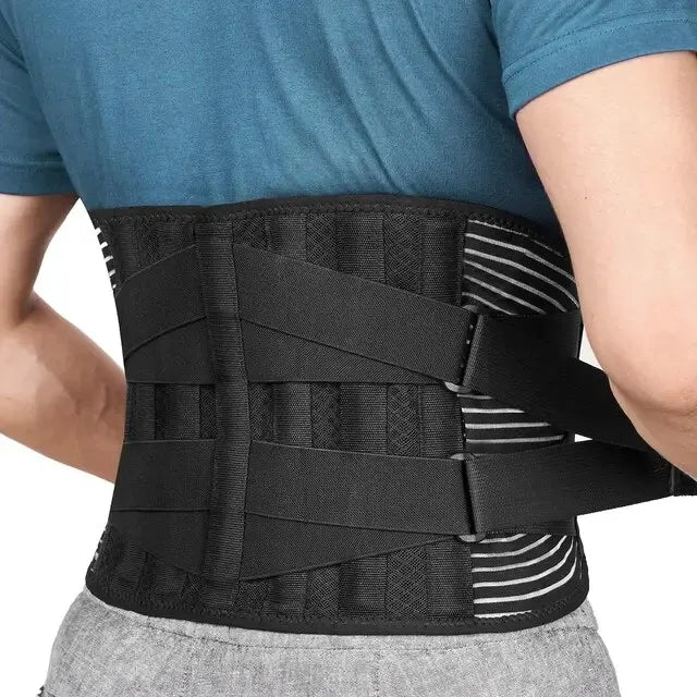 Ceinture de Soutien Lombaire 360° | Aluminium Mémoire & Ressorts en Acier | Respirante & Discrète Sous Vêtements