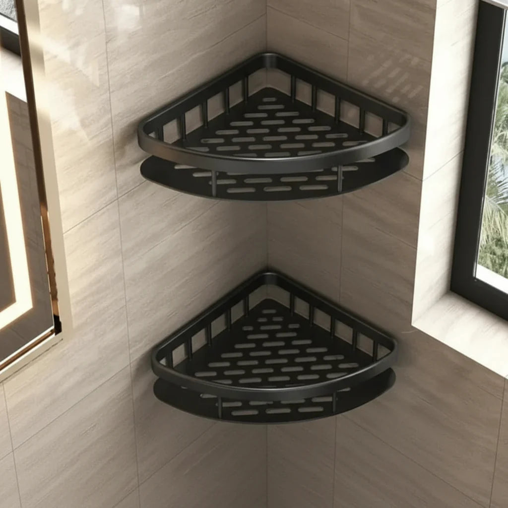 Étagère de Salle de Bain Adhésive – Sans Perçage & Élégante pour Toute Salle de Bain