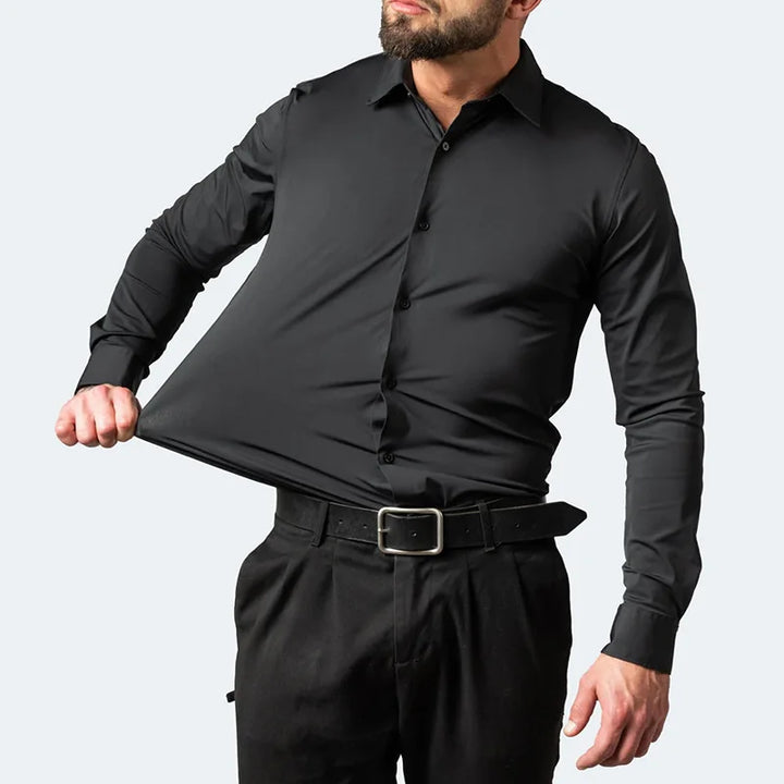 Chemise Élastique pour Hommes | Manches Longues