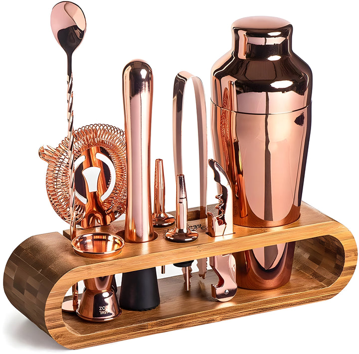 Ensemble de Shaker à Cocktail en Acier Inoxydable Premium de 10 Pièces – Parfait pour les Boissons Mélangées et les Fêtes
