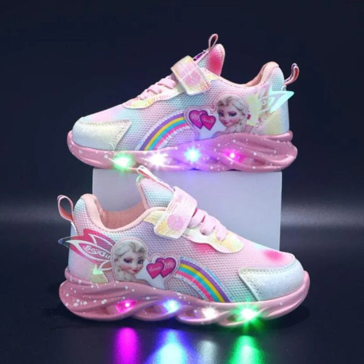 Baskets Princesses Lumineuses pour Enfants avec Design LED