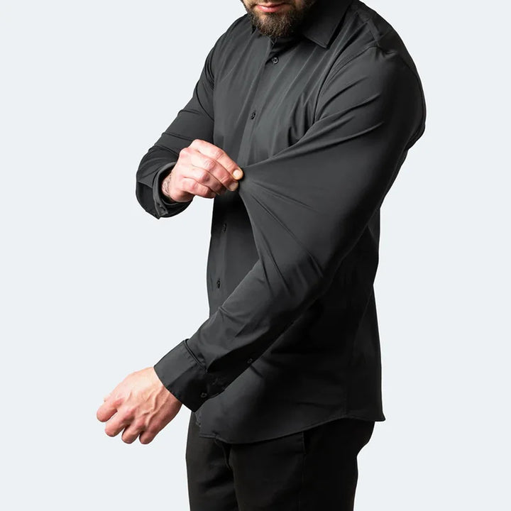 Chemise Élastique pour Hommes | Manches Longues