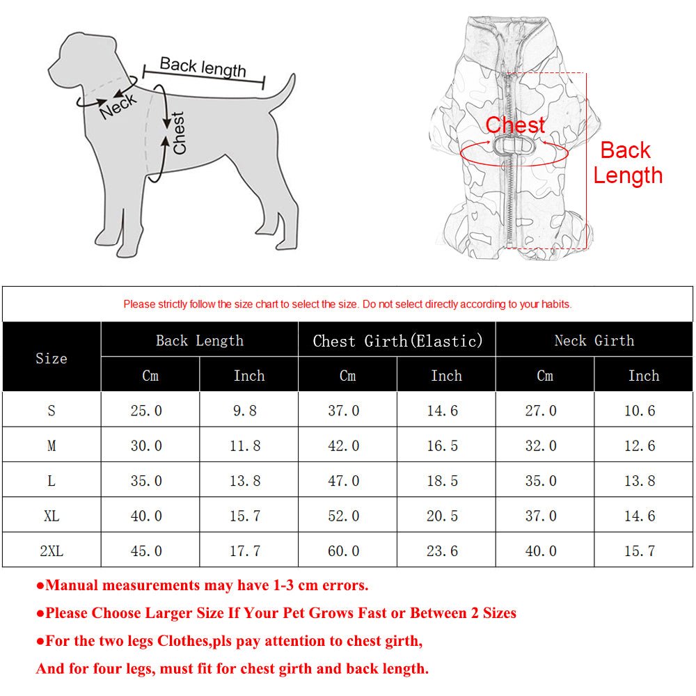 Veste d'Hiver Chaude et Imperméable pour Chiens avec Bandes Réfléchissantes