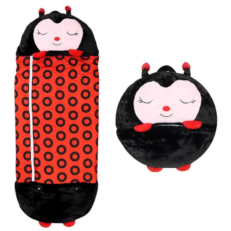 Sac de couchage en peluche 2-en-1 pour enfants
