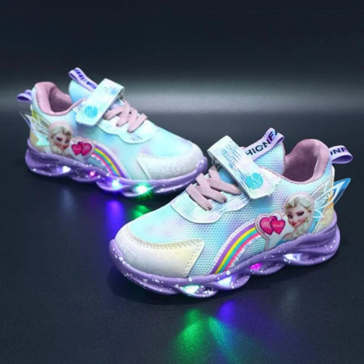 Baskets Princesses Lumineuses pour Enfants avec Design LED