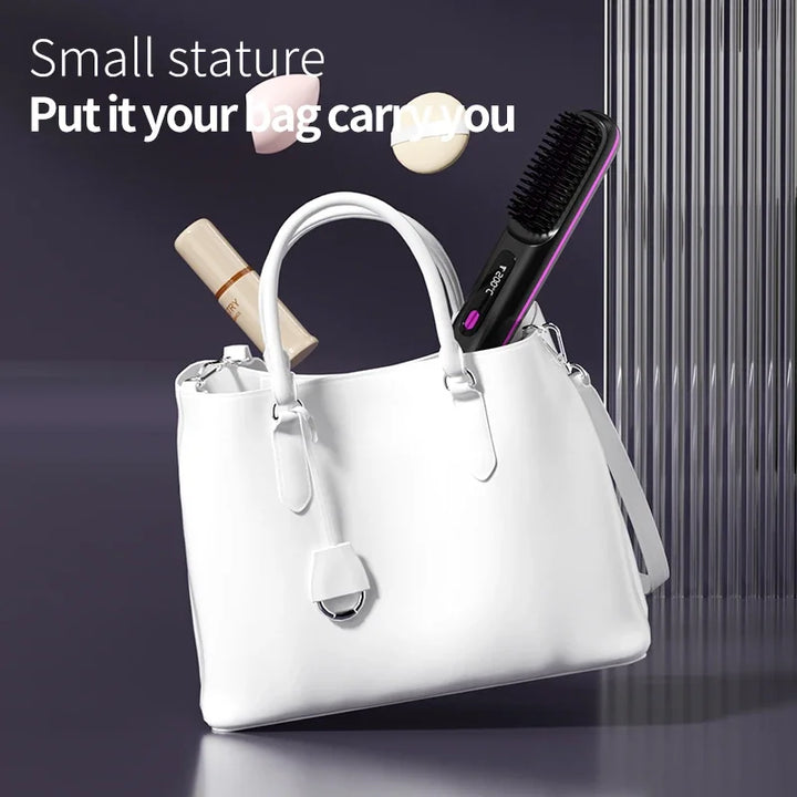 Lisseur de Cheveux Sans Fil | Chargement USB & Écran LCD | Technologie Céramique & Ion