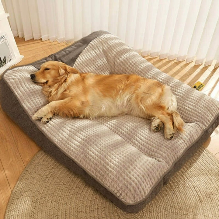 Grand Lit pour Chien Résistant aux Rayures avec Support Orthopédique pour la Colonne Vertébrale