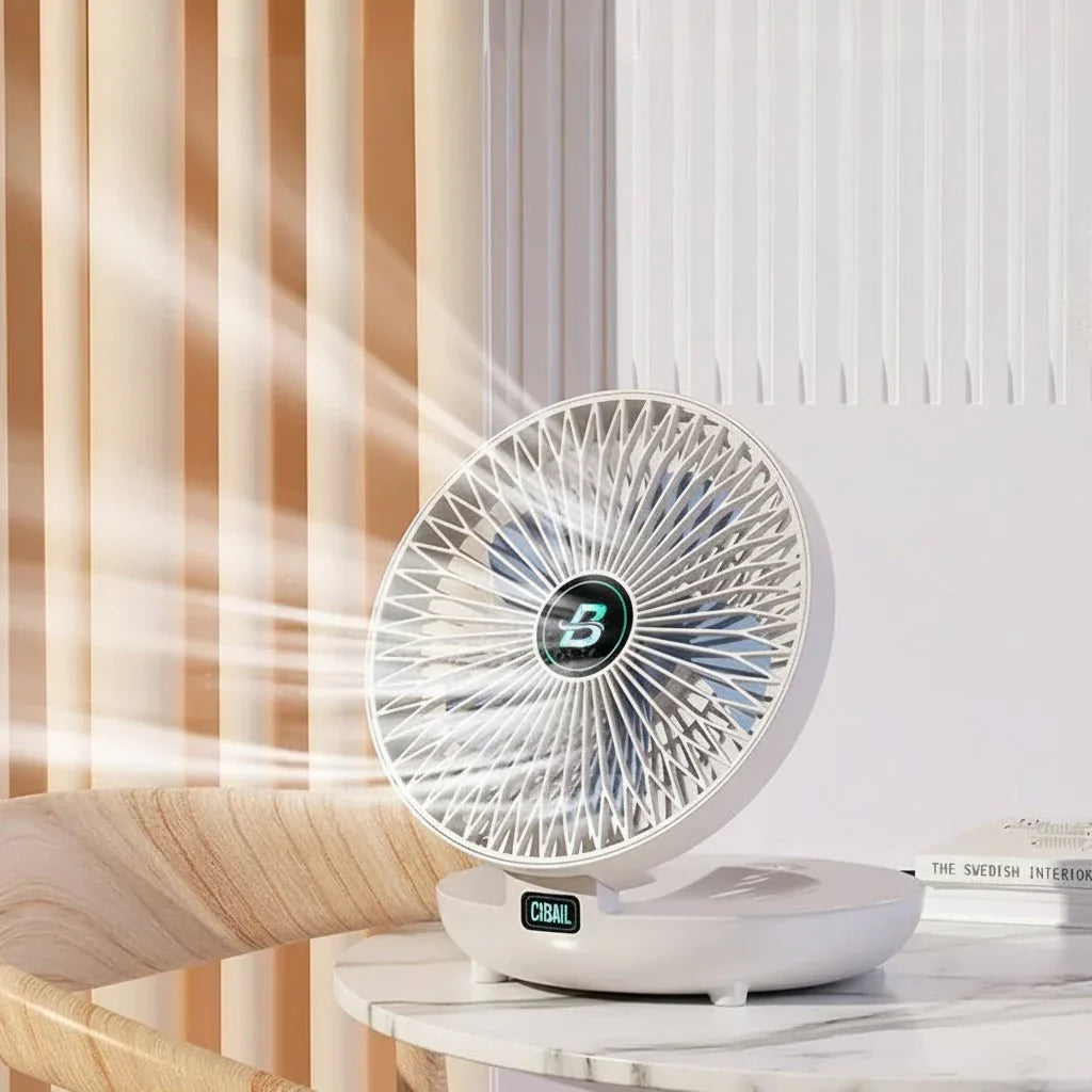 Ventilateur USB Portable avec 3 Vitesses, Design Pliable et Compact