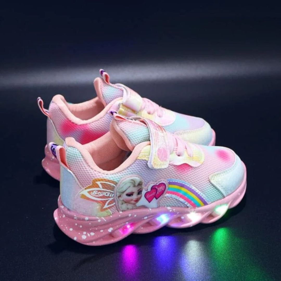 Baskets Princesses Lumineuses pour Enfants avec Design LED