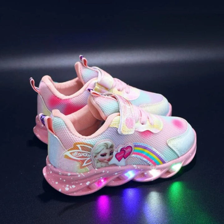 Baskets Princesses Lumineuses pour Enfants avec Design LED