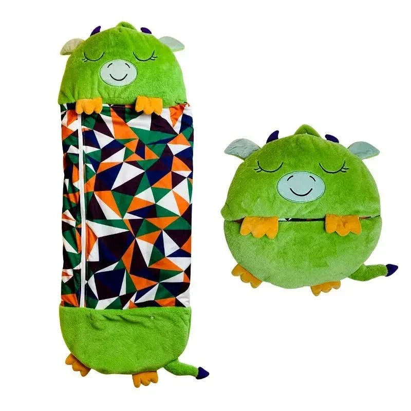 Sac de couchage en peluche 2-en-1 pour enfants