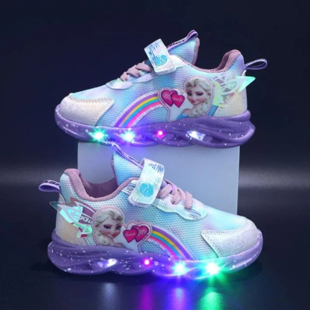 Baskets Princesses Lumineuses pour Enfants avec Design LED