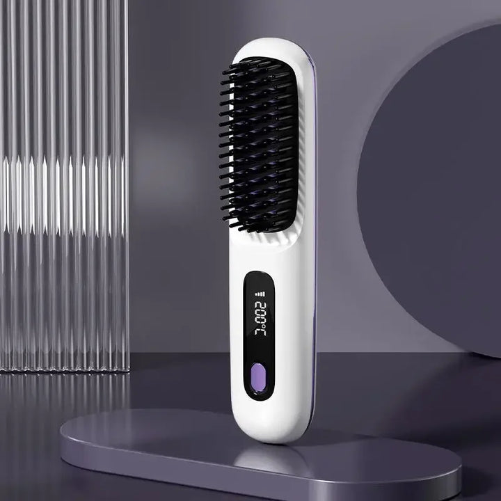 Lisseur de Cheveux Sans Fil | Chargement USB & Écran LCD | Technologie Céramique & Ion