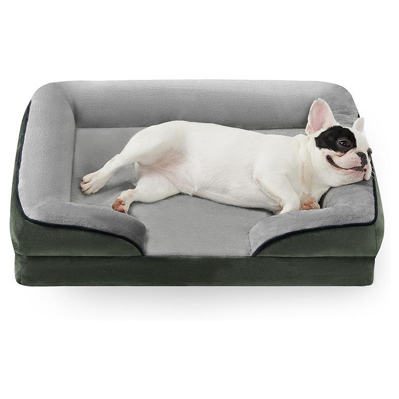 Lit Orthopédique pour Chien avec Housse en Velours Amovible