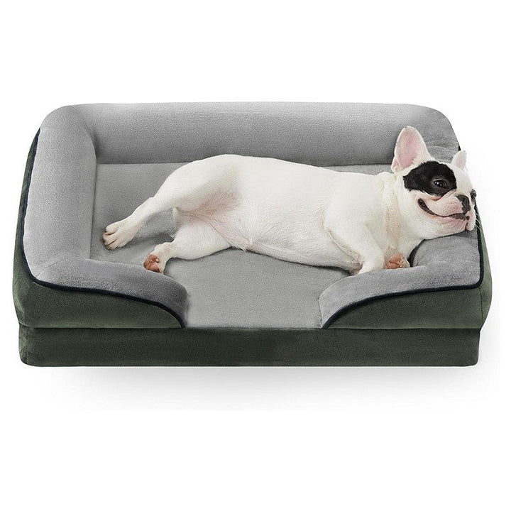 Lit Orthopédique pour Chien avec Housse en Velours Amovible