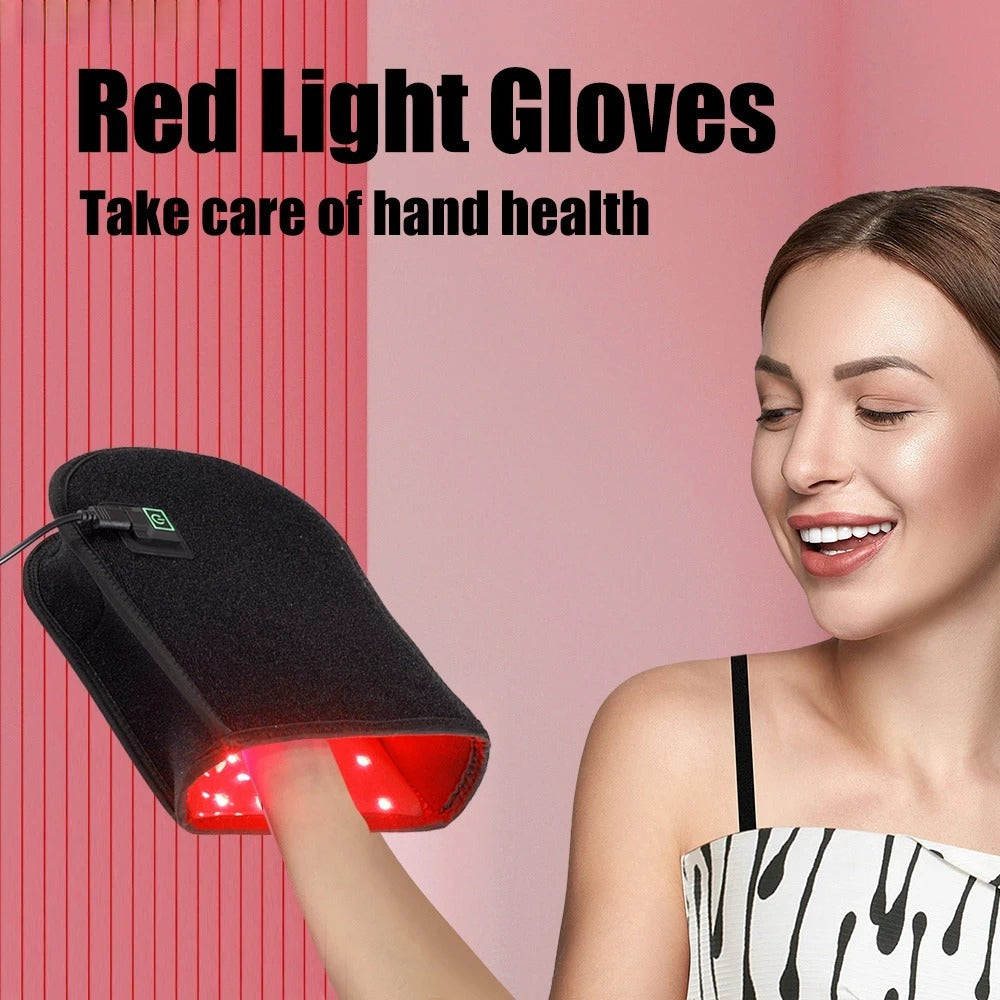 Gant de thérapie par lumière rouge pour soulagement de la douleur articulaire