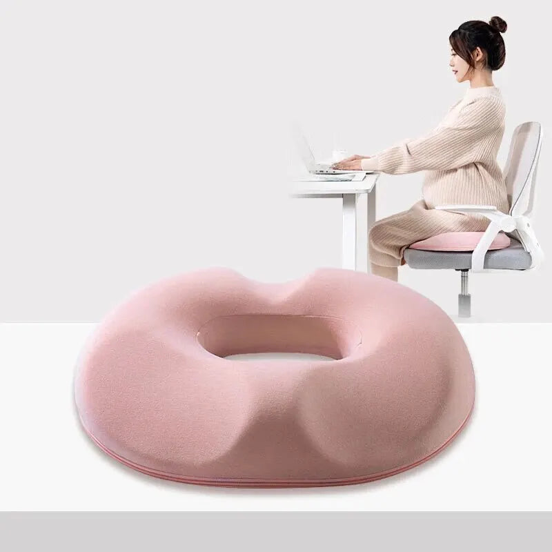 Coussin de Siège en Mousse à Mémoire | Soulagement du Coccyx & de la Colonne Vertébrale | Design Ergonomique & Confortable