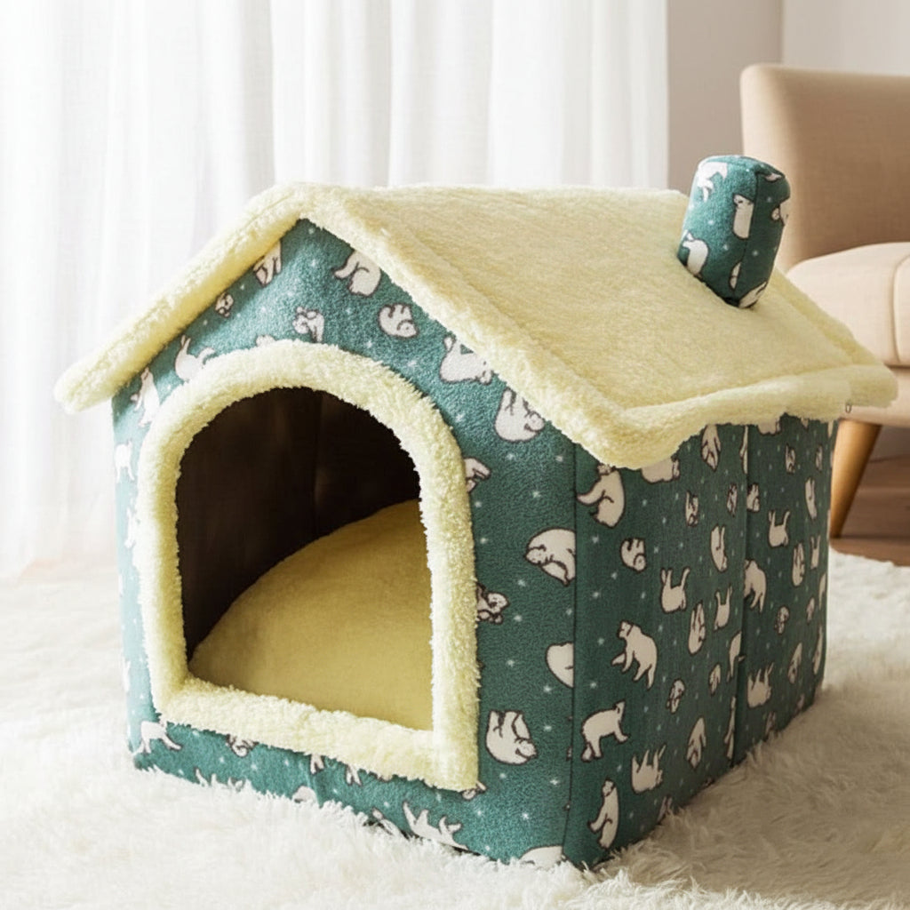 Maison Douillette pour Petits Chiens et Chats – Design Doux et Confortable