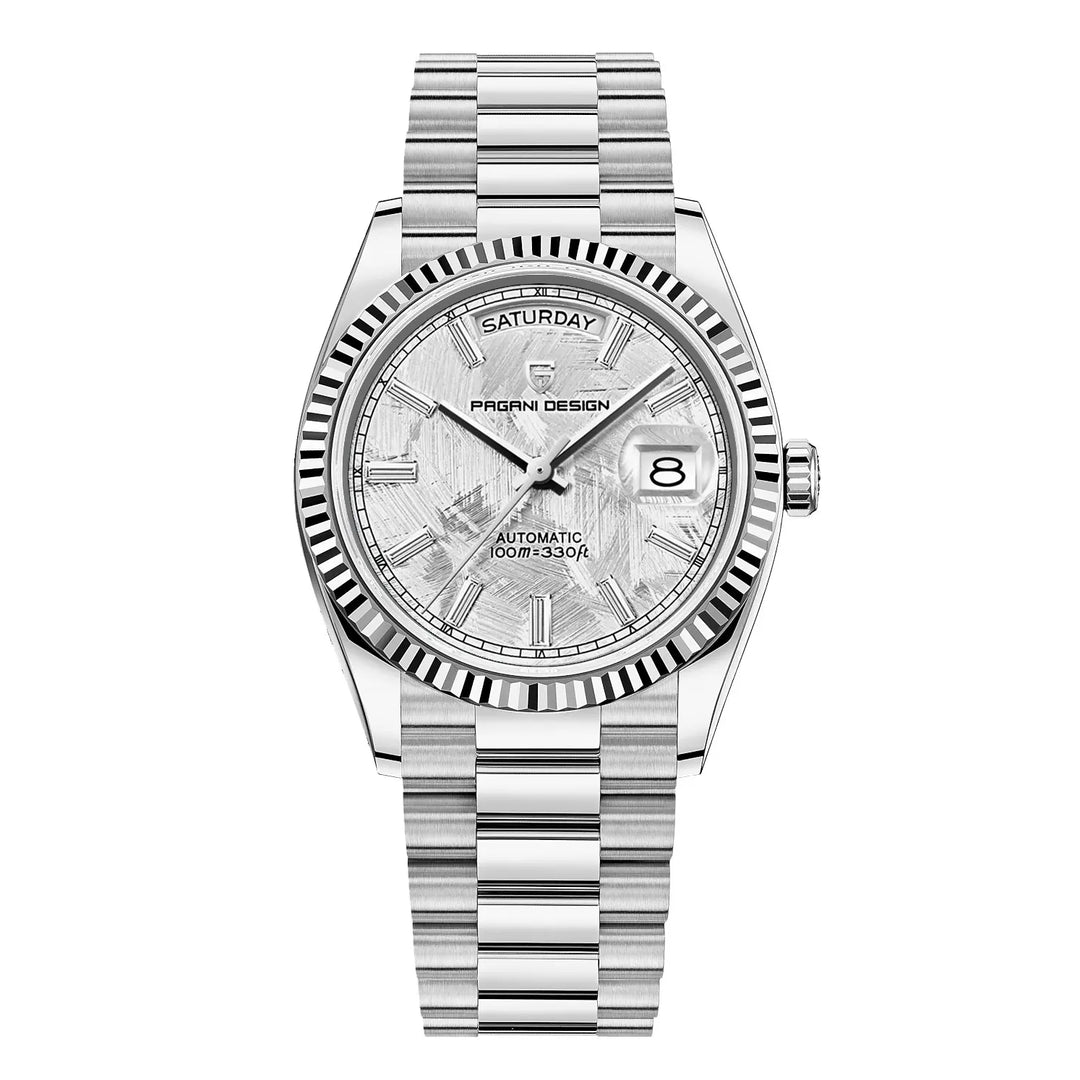 Montre Automatique pour Homme Premium – Acier Inoxydable, Auto-Remontante, Fonction Calendrier – Style Polyvalent pour Toutes les Occasions