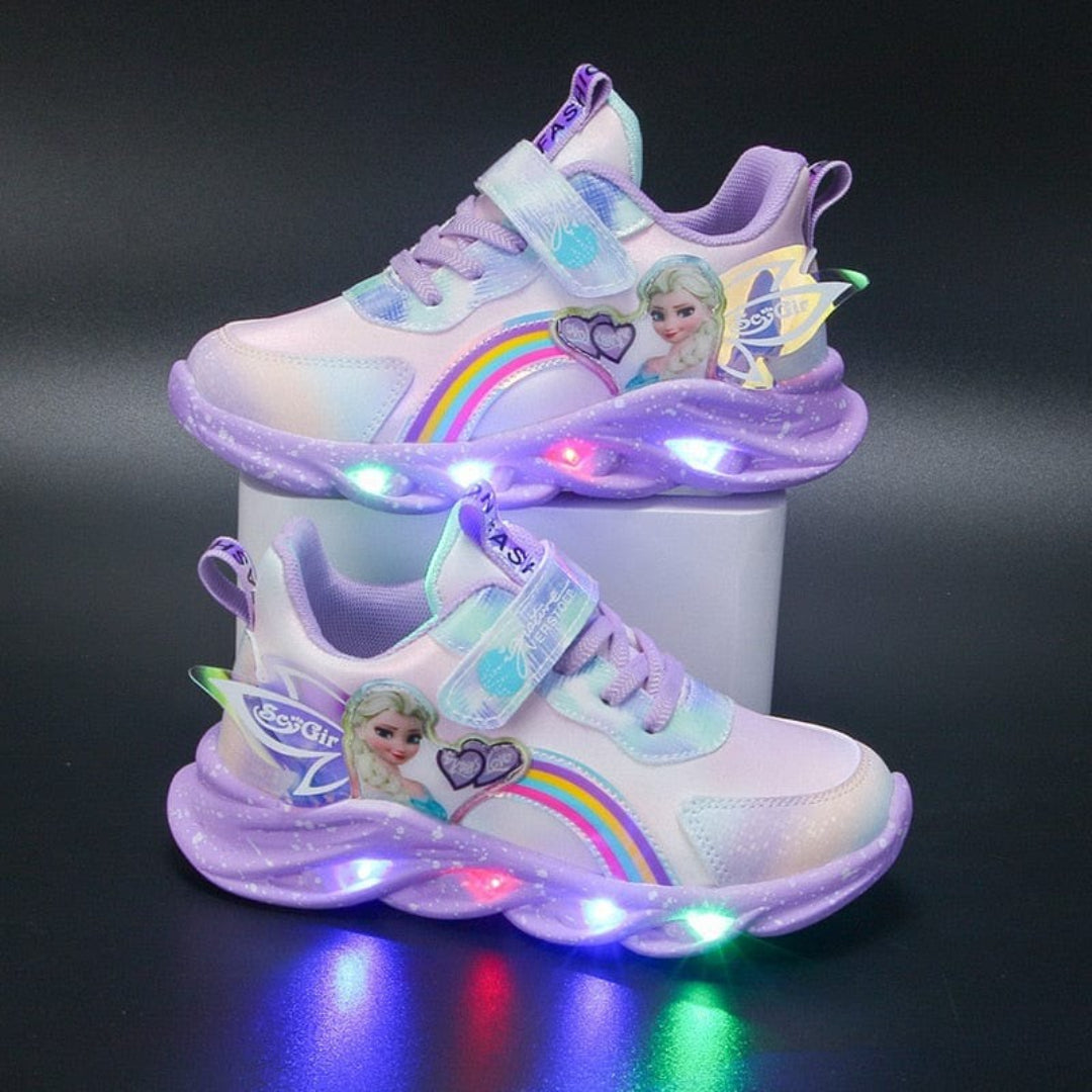 Baskets Princesses Lumineuses pour Enfants avec Design LED