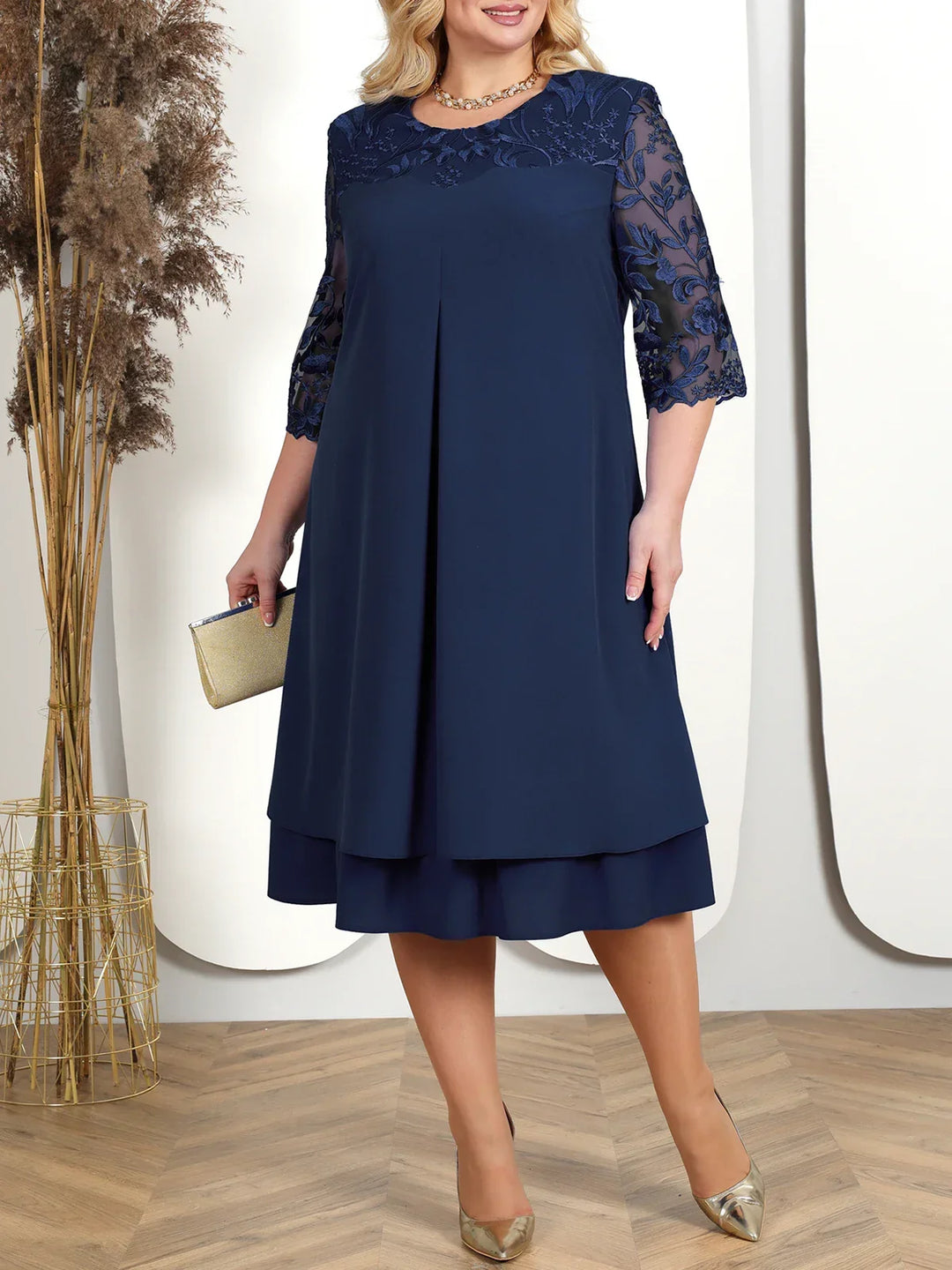 Robe de Banquet Grande Taille d'Automne