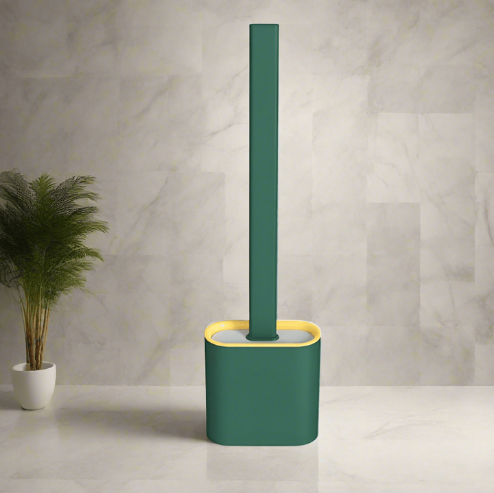 Brosse de Toilette en Silicone Flexible