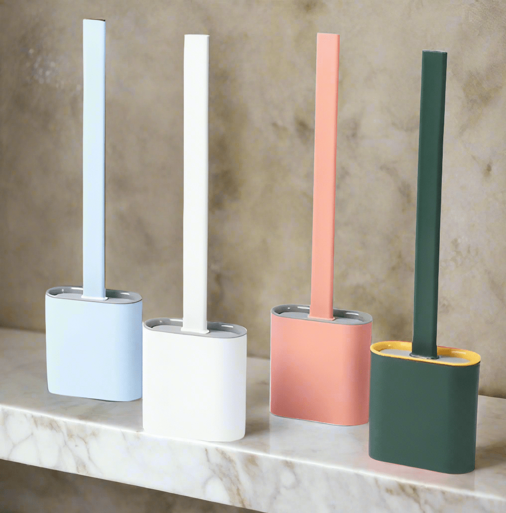 Brosse de Toilette en Silicone Flexible