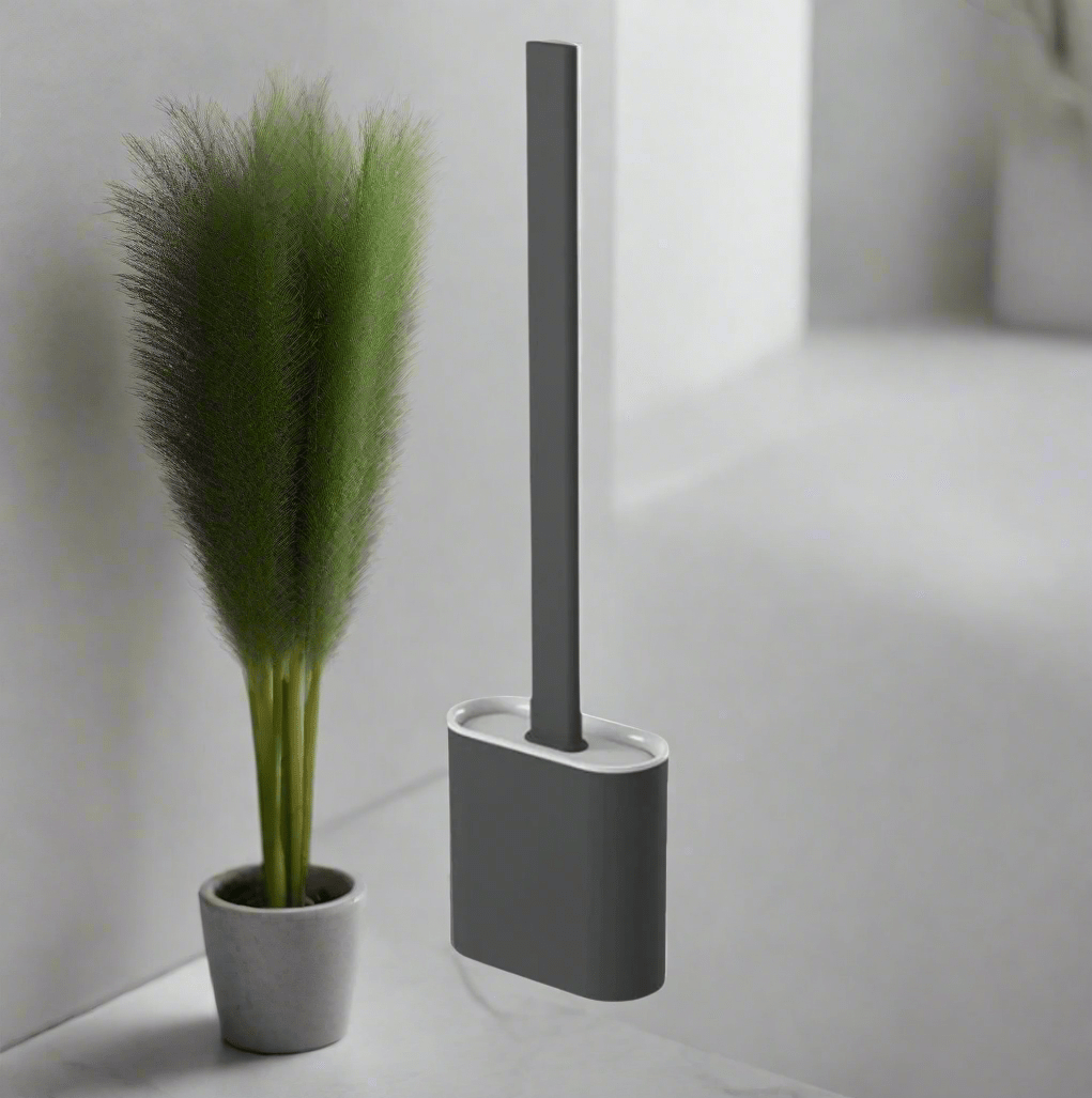 Brosse de Toilette en Silicone Flexible