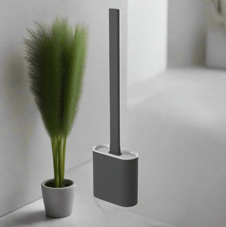 Brosse de Toilette en Silicone Flexible
