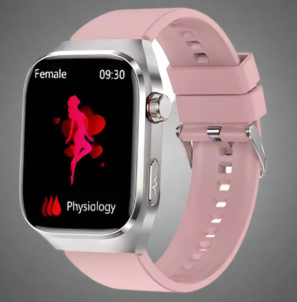 Montre connectée pour le suivi de la glycémie, ECG, mesure de l'acide urique, connectivité Bluetooth